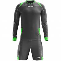 Zeus Paros Set da portiere Maglia a maniche lunghe con pantaloncini grigio neon giallo