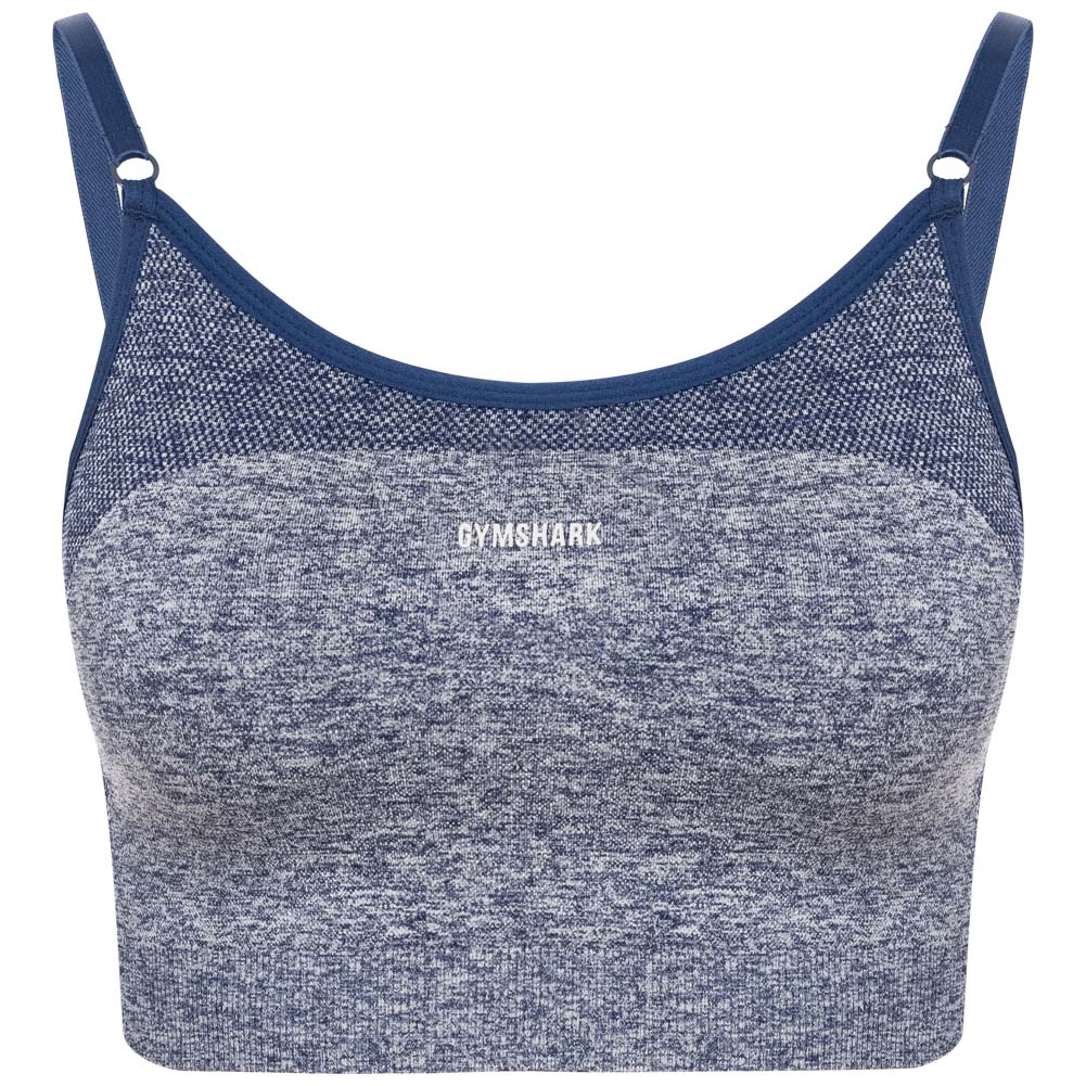 Gymshark Adapt Camo Seamless Sports Bra - Black/Onyx Grey