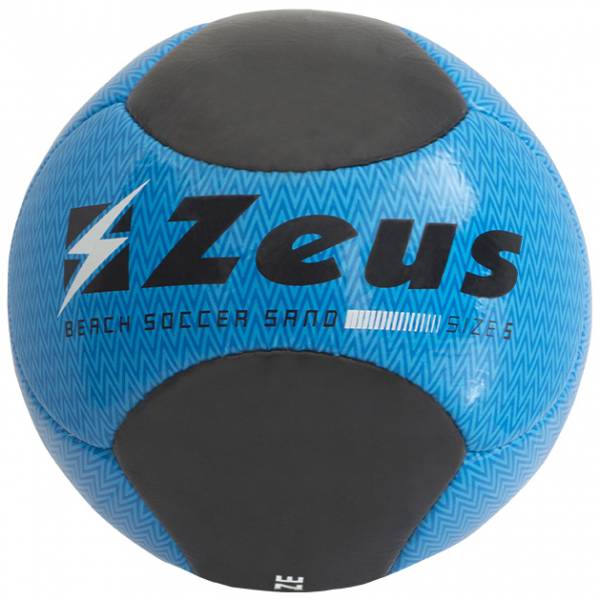 Zeus Beach Soccer Ball black blue