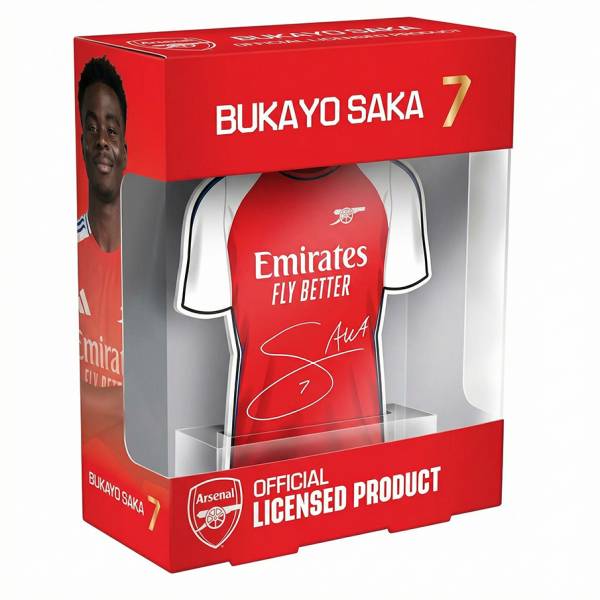 Arsenal FC Bukayo Saka #7 Fußball Sammlerstück 14 cm 810168070308