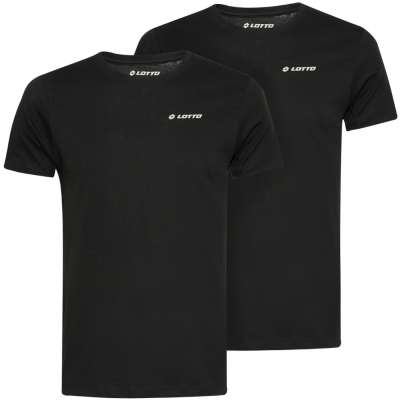 Lotto Men Undershirts T-shirt Pack of 2 black 39510918 | SportSpar.com