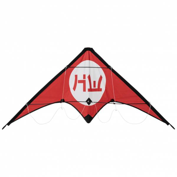 HIDETOSHI WAKASHIMA &quot;Inuwahi&quot; Stunt Kite Aquilone comandabile bianco/rosso