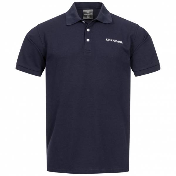 KIRKJUBØUR ® &quot;Jørd&quot; Men Polo Shirt blue