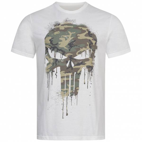 The Punisher One Man Army Camo Men T-shirt FBMTS751WHT