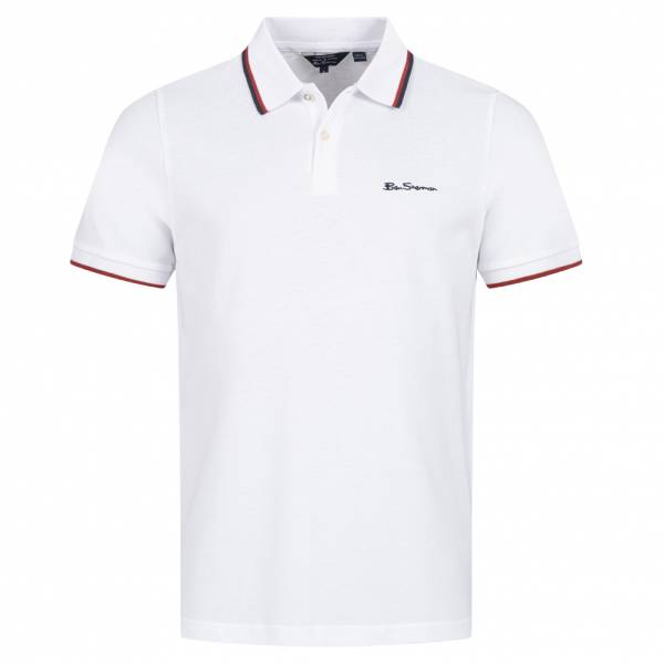 BEN SHERMAN Twin Tipped Hommes Polo 0076270-BLANC