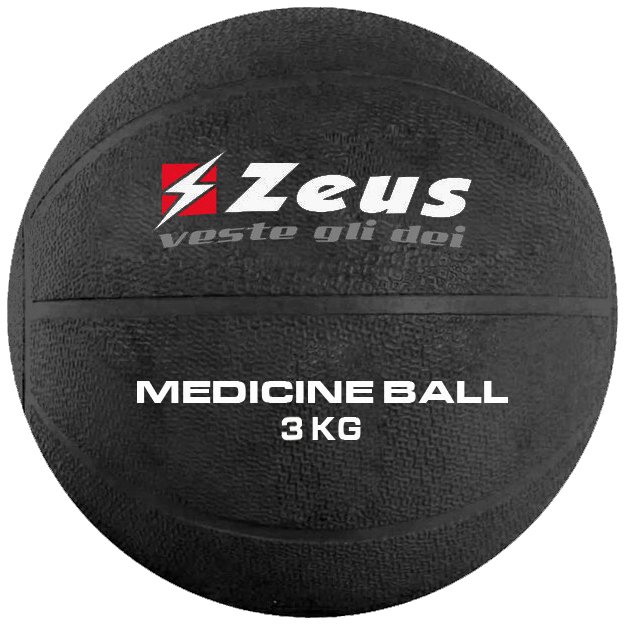 Palla Medica Zeus 1-2-3-4-5 Kg – Attrezzo Fitness Per Allenamento E Body Building (4 Kg)