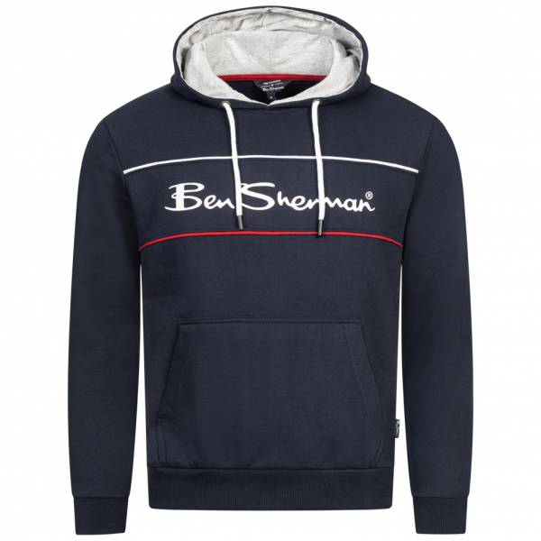 BEN SHERMAN Two Colour Panel Hommes Sweat à capuche 0067811-MARINE