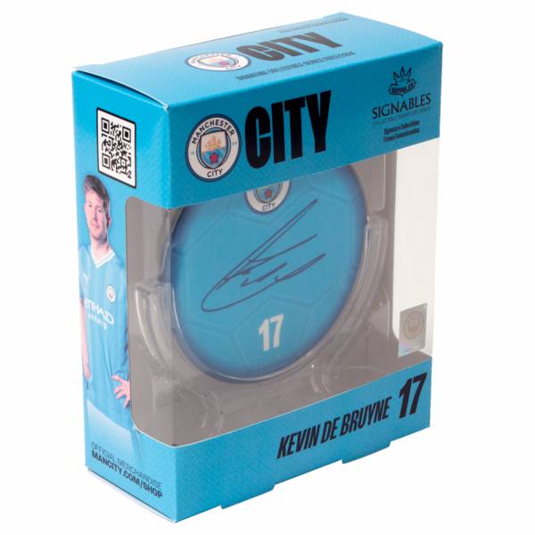 Manchester City Kevin De Bruyne #17 Pallone da calcio Oggetto da collezione 14 cm 850008537226