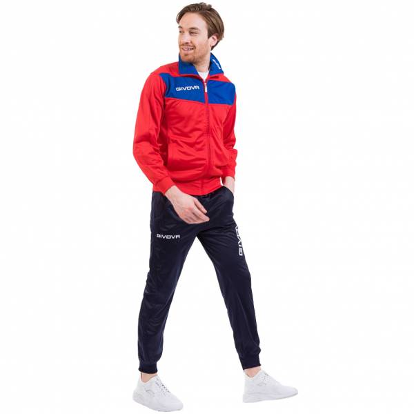 Givova Tuta Visa Trainingspak blauw / rood