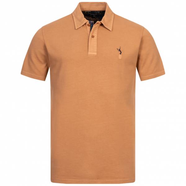 BORIS BECKER Benjamin Mężczyźni Koszulka polo premium 21WBBMSSP00001-CAMEL