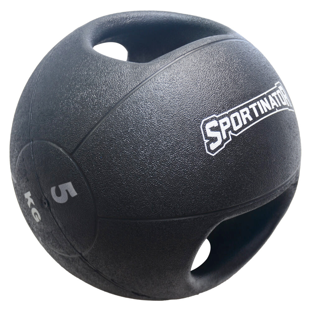 SPORTINATOR Premium Balón medicinal con asas 5kg