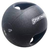 SPORTINATOR Premium Medizinball mit Griffe 4kg