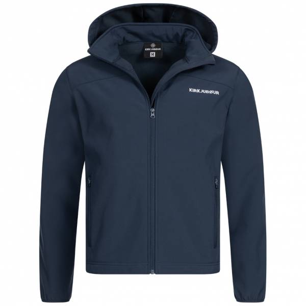 KIRKJUBØUR® &quot;Hestur&quot; Heren SOFTSHELL jack 10.000 mm waterkolom blauw