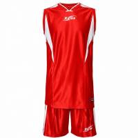 Zeus Kit Sante Maglia da basket + Shorts rosso/bianco