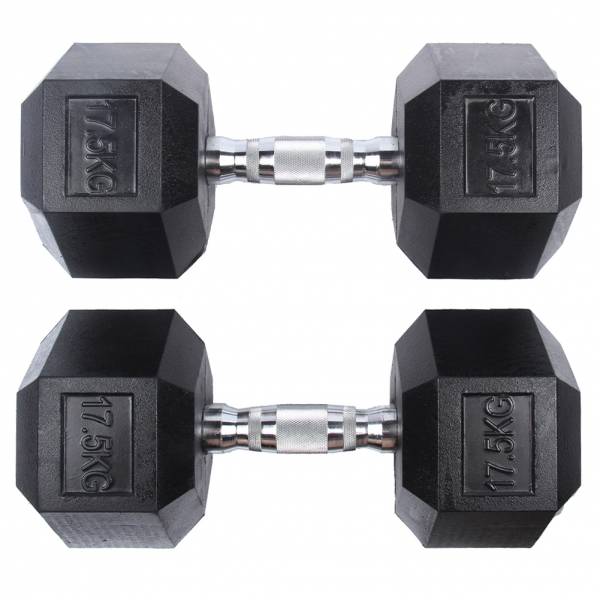 SPORTINATOR 17,5 kg Hexagon Hantel 2er-Set