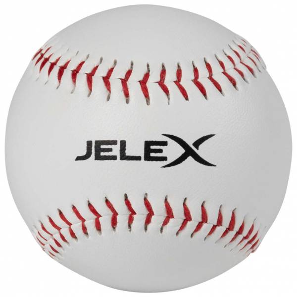 Image of JELEX "Homerun" Palla da baseball 9" con anima in sughero bianco