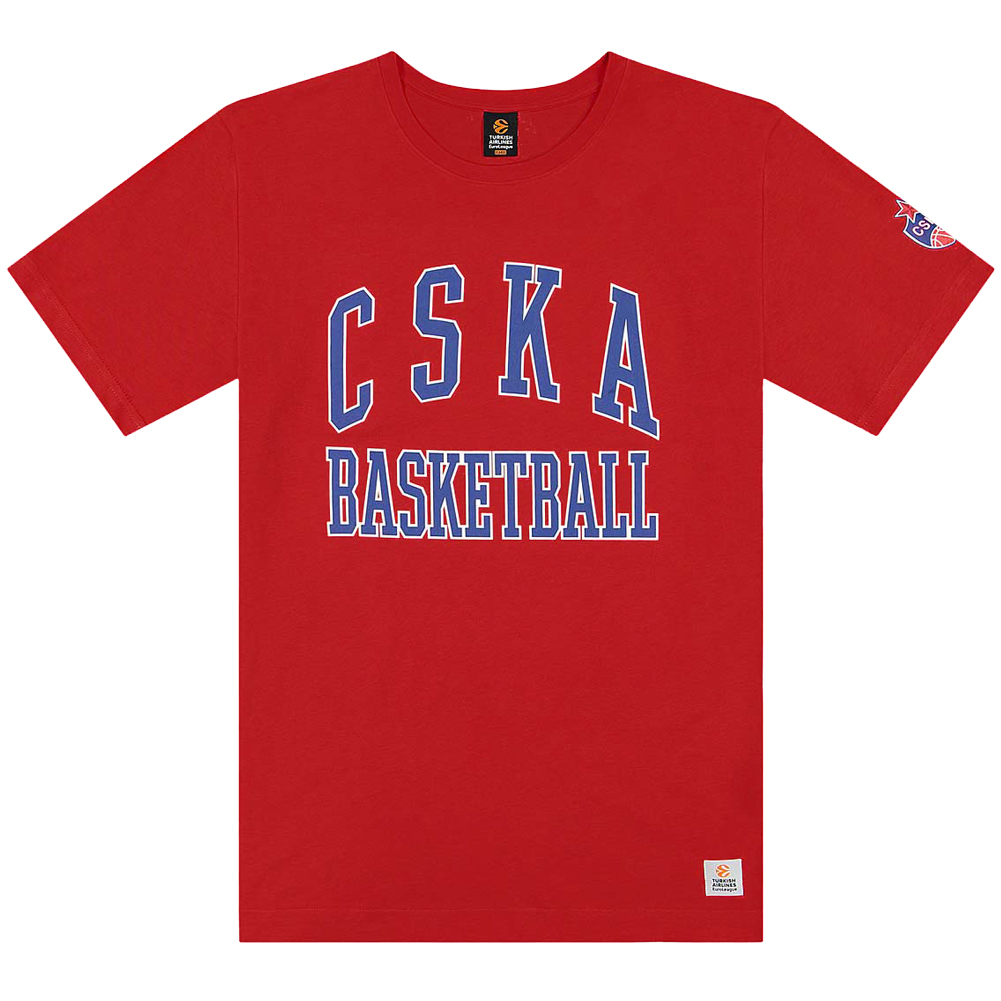 CSKA Moscow EuroLeague Men Basketball T-shirt 0192-2534/6605
