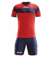 Zeus Kit Apollo Set da calcio + Shorts 2 pezzi rosso/blu