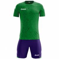 Zeus Kit Hero Conjunto de fútbol con Pantalones cortos violeta verde