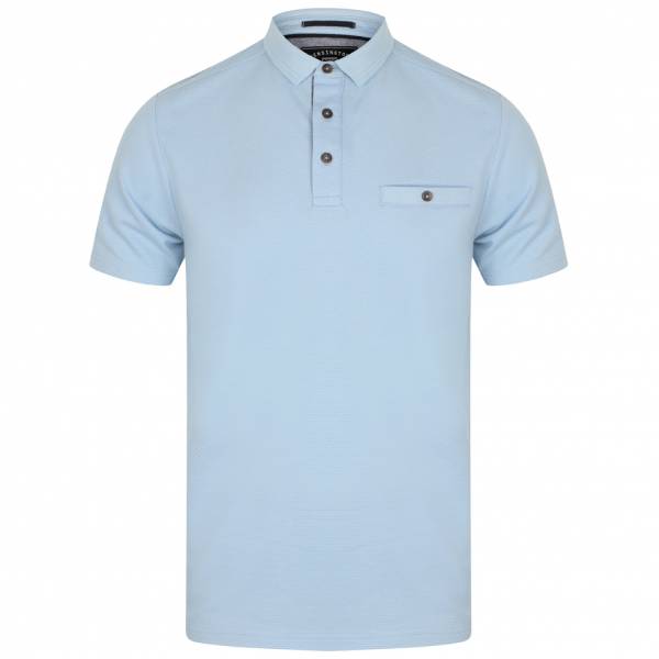Kensington Eastside Landseer Textured Herren Polo-Shirt 1X10691 Placid Blue