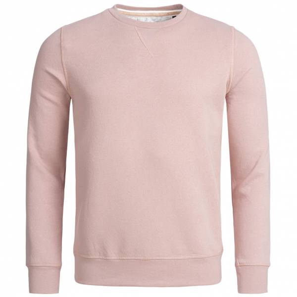 BRAVE SOUL Jones Plain Rib Detail Herren Sweatshirt MSS-69JONEST Fresh Pink