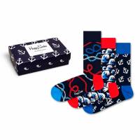 Happy Socks Cruise Gift Geschenkset Socken 3 Paar SXCRU08-6500