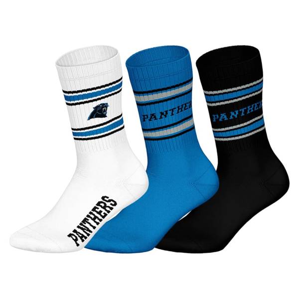 Carolina Panthers NFL Unisex Crew Calcetines 3 pares 22220001-3594