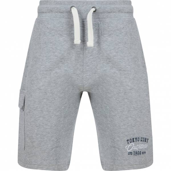 Tokyo Laundry Moored Hommes Short en sweat 1G18235 Gris Clair Chiné