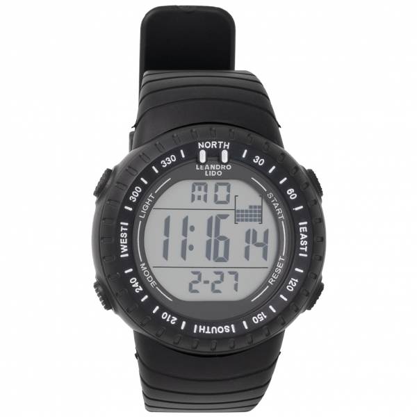 LEANDRO LIDO &quot;Vescia&quot; Unisex Sport Uhr schwarz/weiß