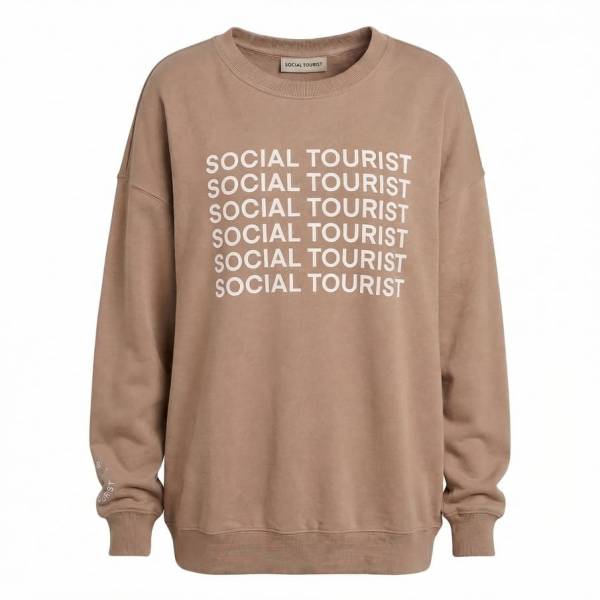 Hollister x Social Tourist Oversized Donna Felpa 365-352-0008-400