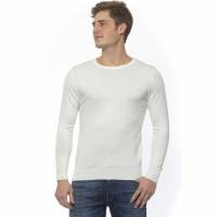 19V69 Versace 1969 Hombre Jersey de lana de cuello redondo 0007PANNA