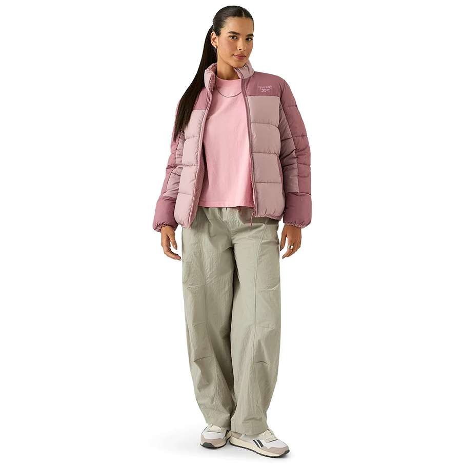 ジャケット・アウター rose a Reebok 2 in 1 Puffer reversible Women Winter Jacket RBO21100-Dusty