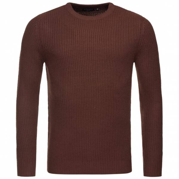 BRAVE SOUL Fulton Rib Detail Herren Sweatshirt MK-230FULTONB Rich Burgundy