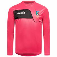 Italia AIA Diadora Hombre Camiseta de entrenamiento de árbitro de manga larga 102.173021-50156