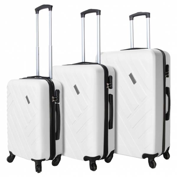 VERTICAL STUDIO &quot;Vantaa&quot; Suitcase Set of 3 20&quot; 24&quot; 28&quot; white