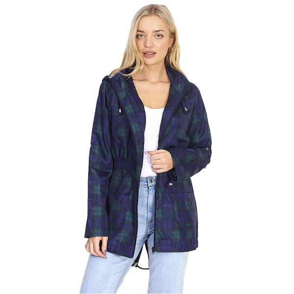 BRAVE SOUL Fishtail Damen Parka LJK-RAVECHECK
