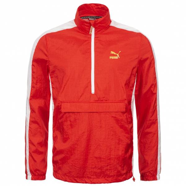 puma windbreaker red