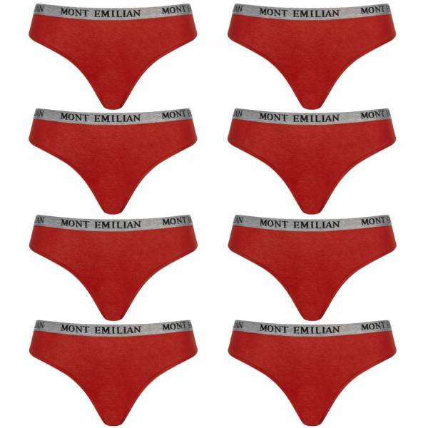 MONT EMILIAN &quot;Colmar&quot; Women Thong 8-pack red