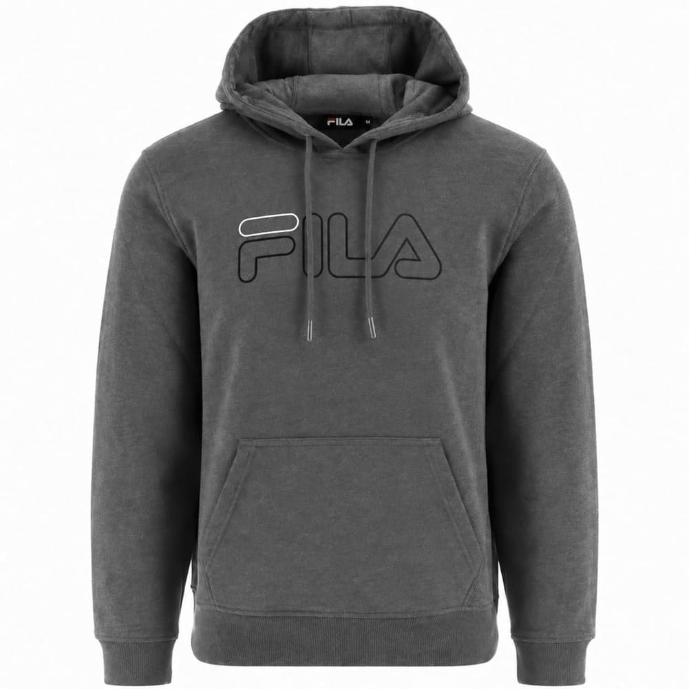 Fila "Zack" Retro Sudadera con capucha Hombre Sudadera con capucha LMSPM008-Carbón