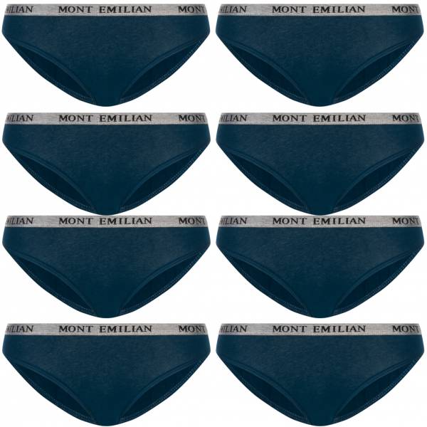 MONT EMILIAN &quot;Grenoble&quot; Women Briefs Pack of 8 blue