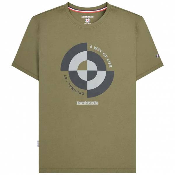 Lambretta Target Quadrant Tee Herren T-Shirt SS1509-KHAKI