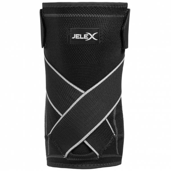 JELEX Knee Kompressions Kniebandage schwarz grau