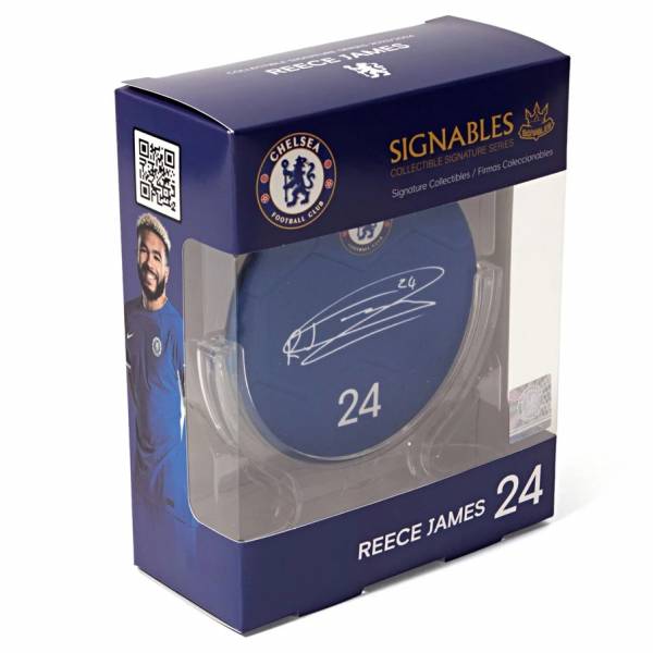 Chelsea FC Reece James #24 Pallone da calcio Oggetto da collezione 14 cm 850056417075