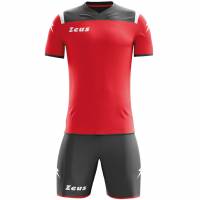 Zeus Kit Vesuvio Set da calcio 2 pezzi rosso grigio