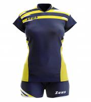 Zeus Kit Itaca Damen Trikot + Shorts 2-tlg. Donn blu/giallo