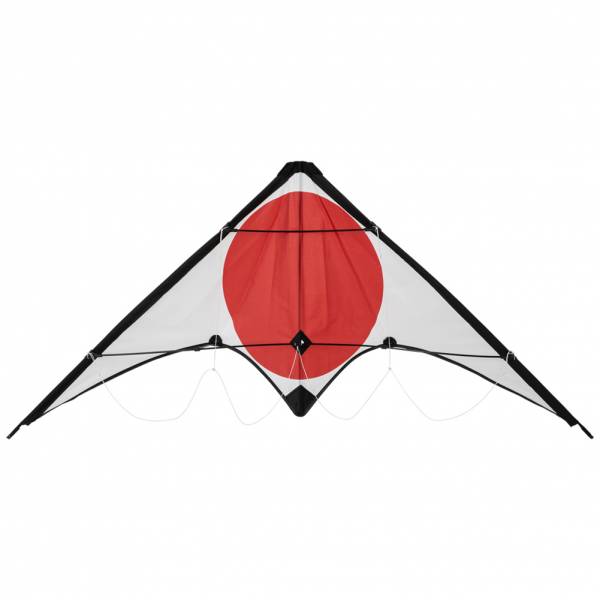 HIDETOSHI WAKASHIMA &quot;Inuwahi&quot; Stunt Kite Latawiec sterowany czerwony