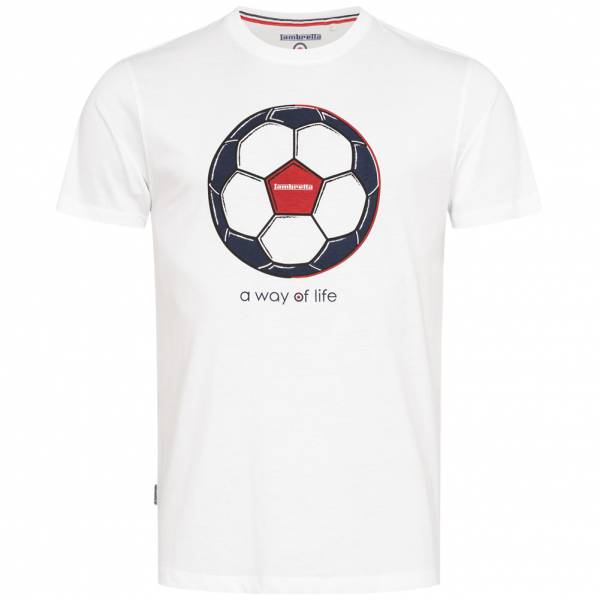 Lambretta World Cup Edition Herren T-Shirt SS3806-WHITE