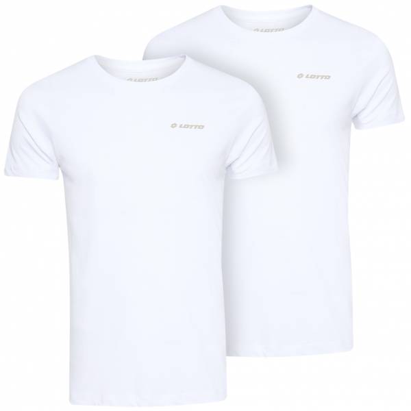 LOTTO Hombre Camisetas interiores Camiseta Pack de 2 blanco 39510818