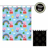 Zasłona Peppa Pig 140 x 160 cm świecący w nocy 6686403001560
