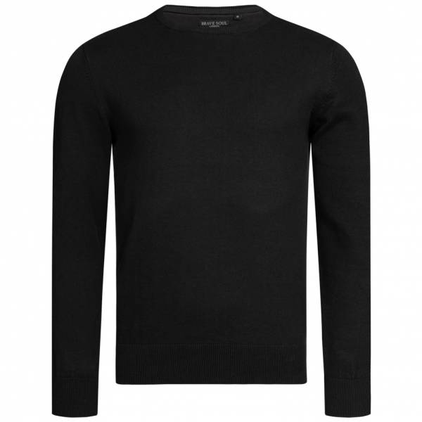 BRAVE SOUL Testament Crew Neck Herren Sweatshirt MK-41TESTAMENTB BLACK